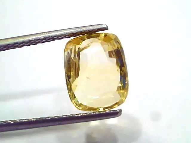 4.01 Ct IGI Certified Unheated Untreated Natural Ceylon Yellow Sapphire