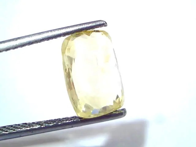 4.01 Ct GII Certified Unheated Untreated Natural Ceylon Yellow Sapphire