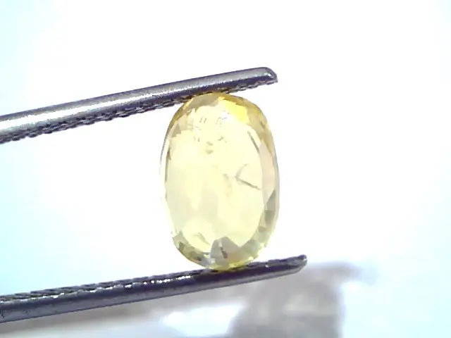 4.01 Ct GII Certified Unheated Untreated Natural Ceylon Yellow Sapphire