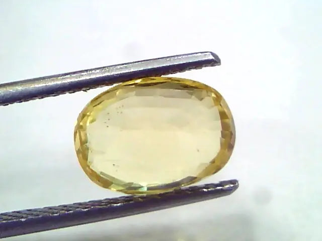4.01 Ct IGI Certified Unheated Untreated Natural Ceylon Yellow Sapphire