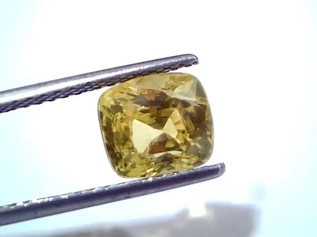 4.02 Ct GII Certified Unheated Untreated Natural Ceylon Yellow Sapphire