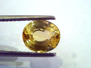 4.05 7.25 Ratti Ct Unheated Untreated Natural Ceylon Yellow Pukhraj