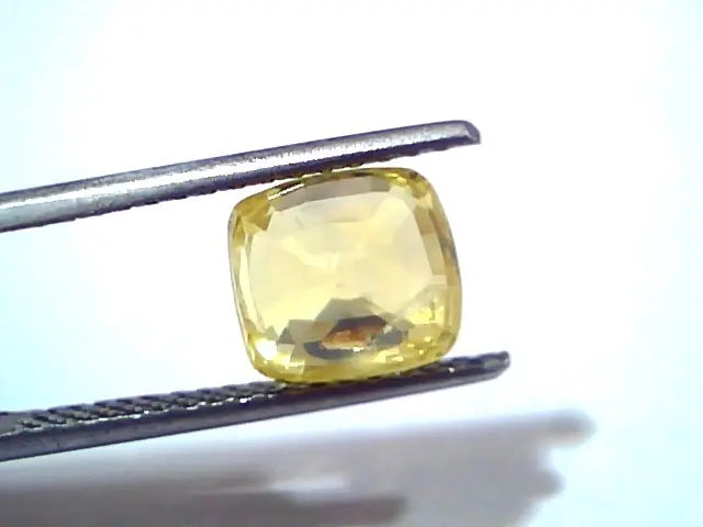 4.02 Ct GII Certified Unheated Untreated Natural Ceylon Yellow Sapphire