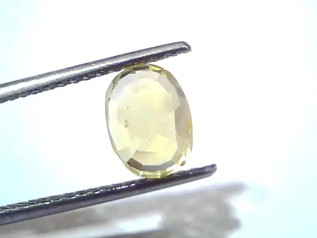 4.02 Ct GII Certified Unheated Untreated Natural Ceylon Yellow Sapphire - Venus Gems
