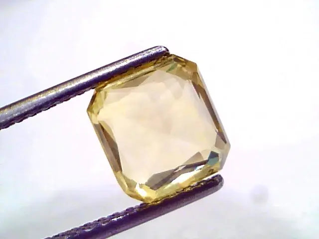 4.03 Ct IGI Certified Unheated Untreated Natural Ceylon Yellow Sapphire AAA