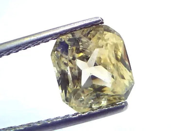 4.04 Ct IGI Certified Unheated Untreated Natural Ceylon Yellow Sapphire AAA