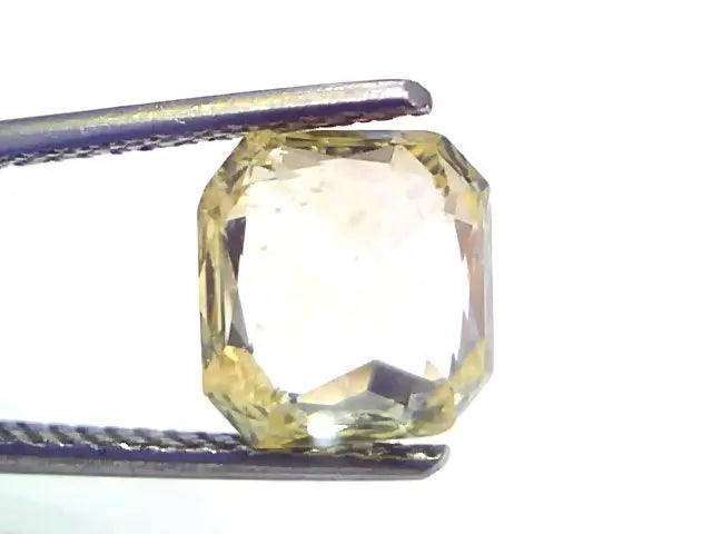 4.04 Ct IGI Certified Unheated Untreated Natural Ceylon Yellow Sapphire AAA
