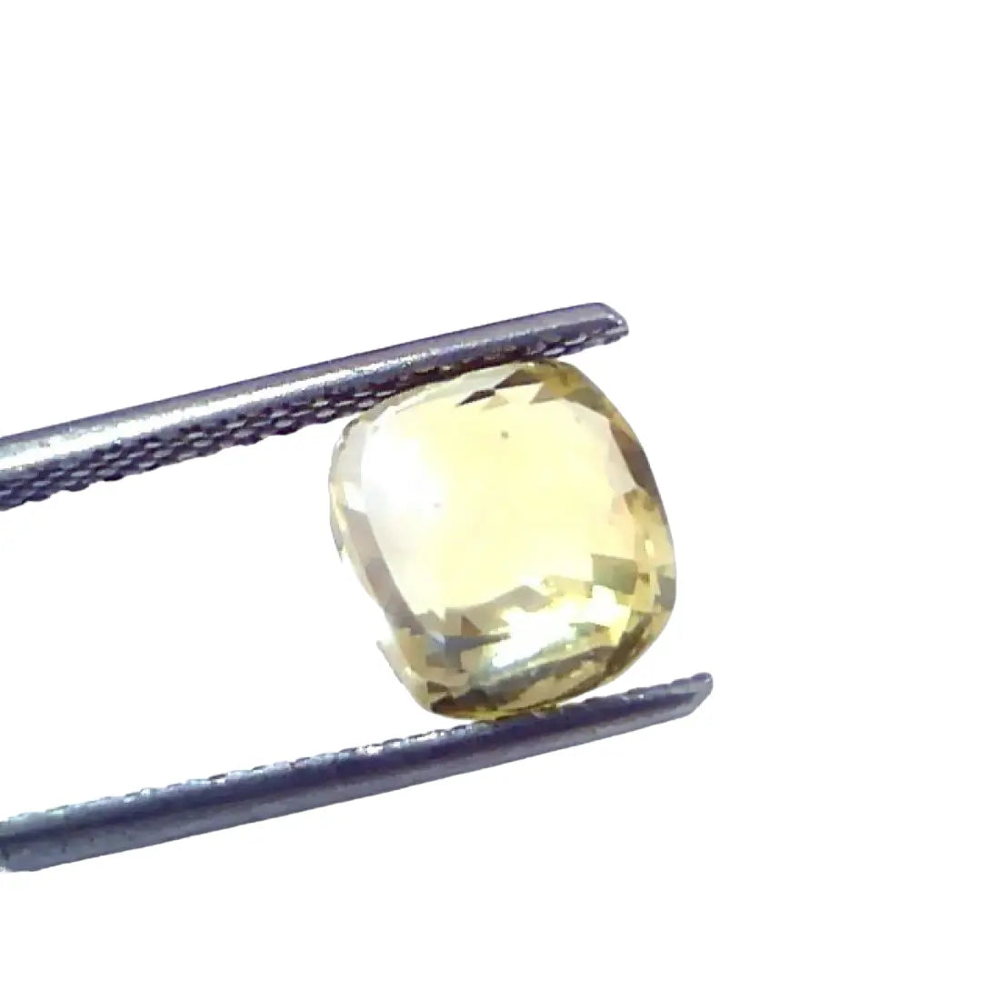 4.04 Ct GII Certified Unheated Untreated Natural Ceylon Yellow Sapphire