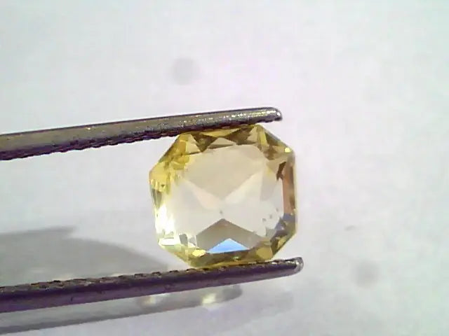 4.04 Ct Unheated Untreated Natural Ceylon Yellow Sapphire Gemstone