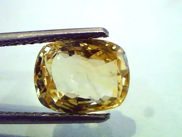 4.05 Ct Unheated Untreated Natural Ceylon Yellow Sapphire A++
