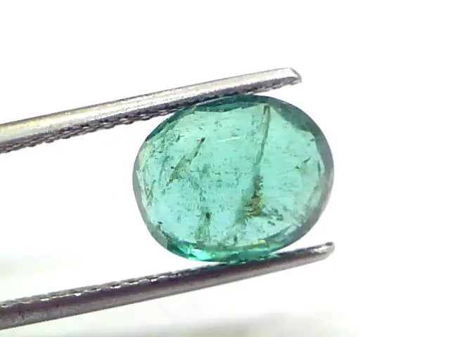 4.05 Ct GII Certified Untreated Natural Zambian Emerald Gemstone
