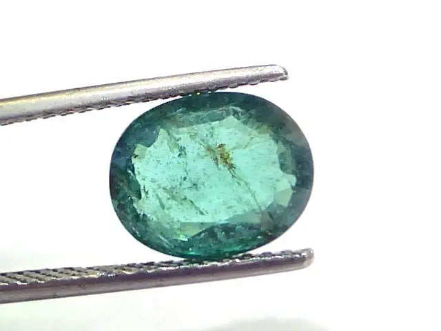 4.05 Ct GII Certified Untreated Natural Zambian Emerald Gemstone