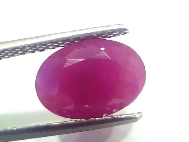 4.08 Ct Certified Unheated Untreated Natural New Burma Ruby Manik Stone - Venus Gems