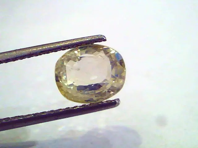 4.10 Ct Unheated Untreated Natural Ceylon Yellow Sapphire Pukhraj