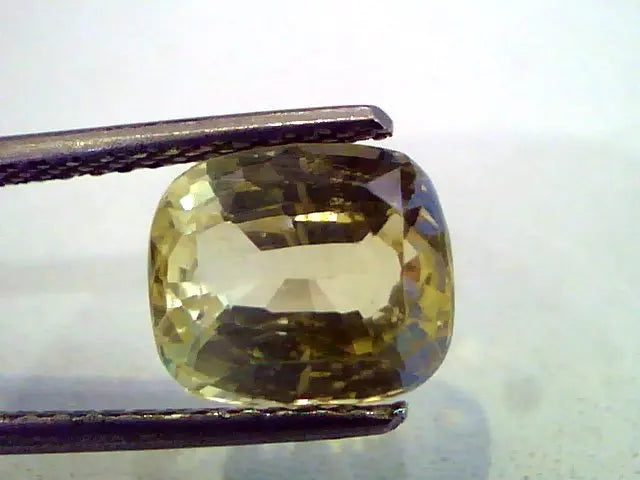 4.10 Ct Unheated Untreted Natural Ceylon Yellow Sapphire/Pukhraj