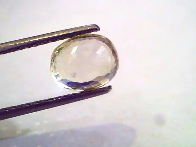 4.10 Ct Unheated Untreated Natural Ceylon Yellow Sapphire Pukhraj