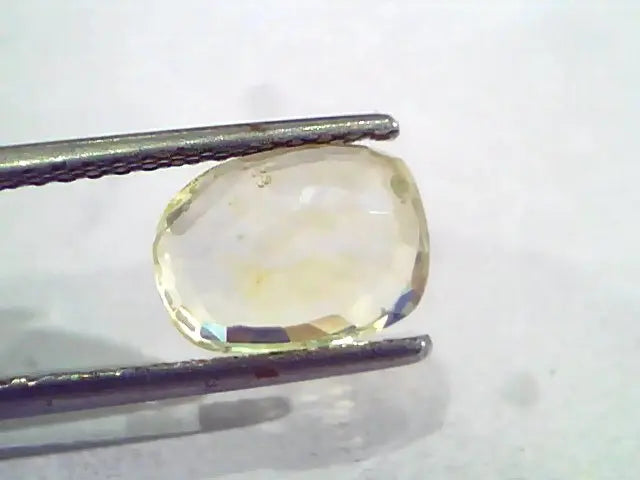 4.06 Ct IGI CertifiedUnheated Untreated Natural Ceylon Yellow Sapphire