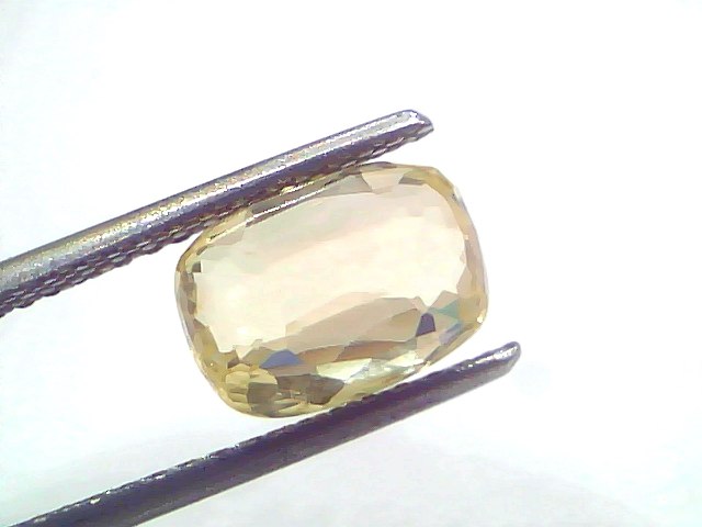 4.05 Ct GII Certified Unheated Untreated Natural Ceylon Yellow Sapphire