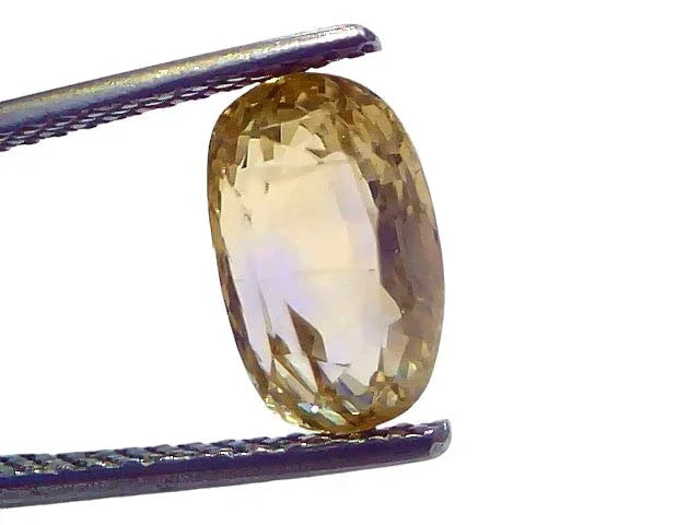 4.09 Ct Certified Unheated Untreated Natural Ceylon Yellow Sapphire Gems - Venus Gems