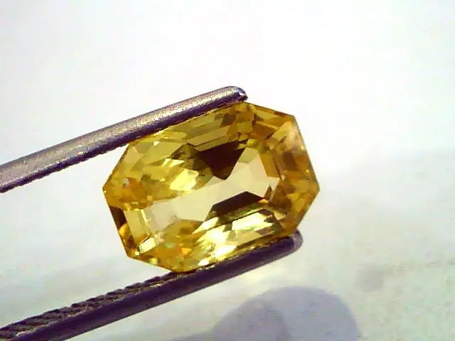 4.06 Ct Unheated Untreated Natural Ceylon Yellow Sapphire AAAA