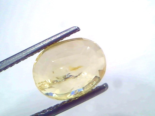 4.07 Ct Certified Unheated Natural Ceylon Yellow Sapphire Pukhraj – 4.47 Ratti