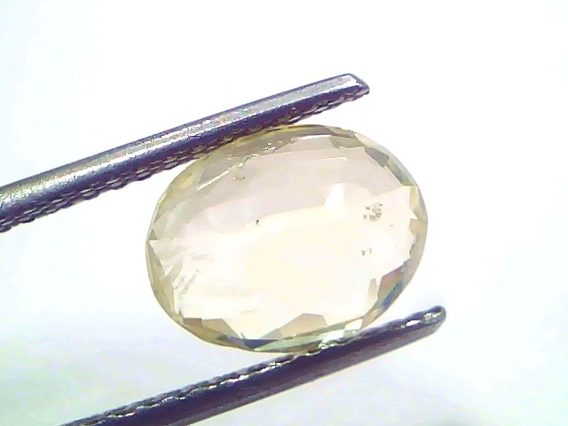 4.07 Carat 4.47 Ratti IGI Certified Yellow Sapphire Pukhraj Unheated Stone
