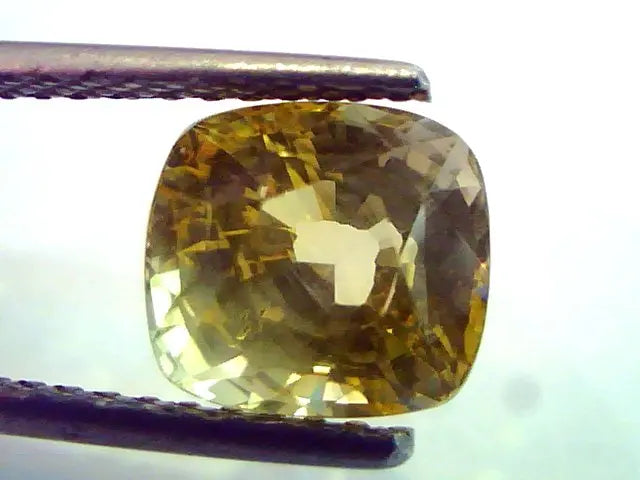 4.08 Ct Unheated Untreated Natural Ceylon Yellow Sapphire AAA