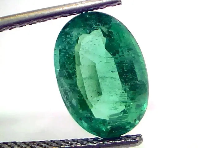 4.08 Ct GII Certified Untreated Natural Zambian Emerald Gemstone AAA