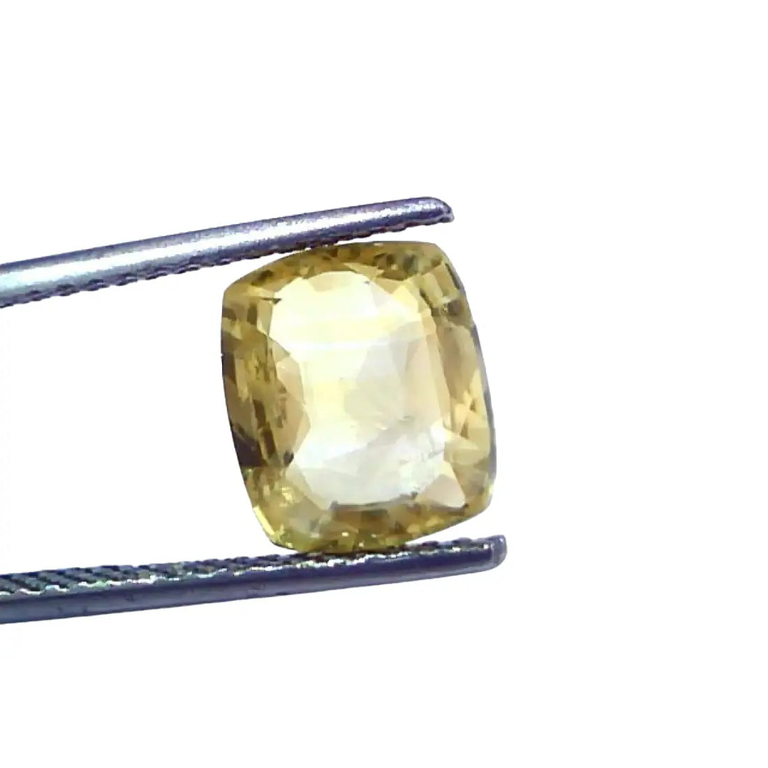 4.08 Ct GII Certified Unheated Untreated Natural Ceylon Yellow Sapphire