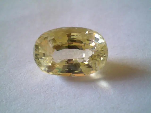 4.09 Ct Unheated Untreated Natural Ceylon Yellow Sapphire Gems