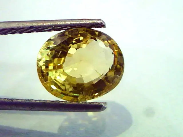 4.09 Ct Unheated Untreated Natural Ceylon Yellow Sapphire A++