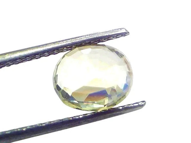 4.09 Ct GII Certified Unheated Untreated Natural Ceylon Yellow Sapphire - Venus Gems