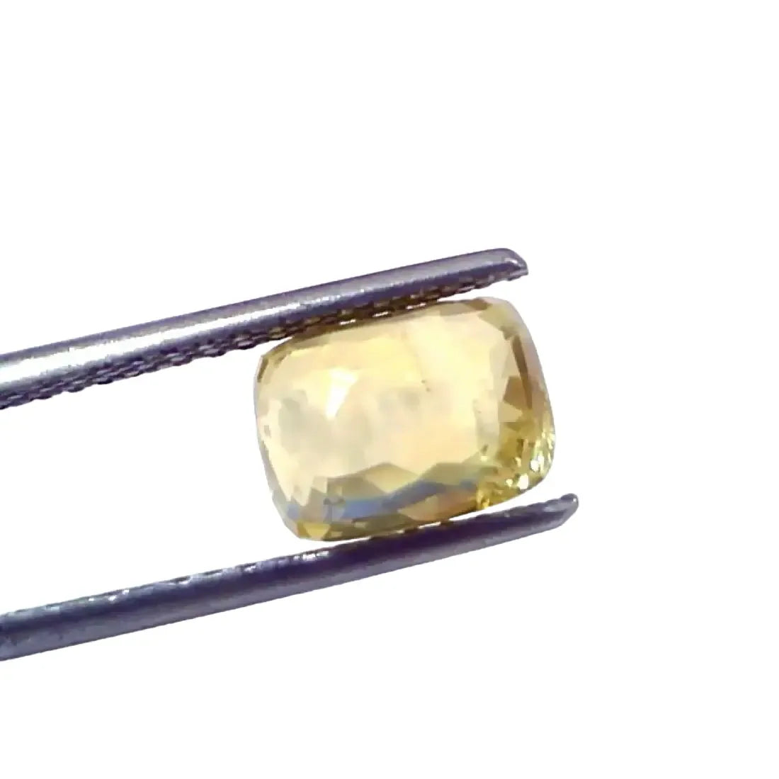 4.09 Ct GII Certified Unheated Untreated Natural Ceylon Yellow Sapphire - Venus Gems