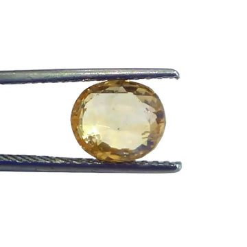 4.09 Ct IGI Certified Unheated Untreated Natural Ceylon Yellow Sapphire - Venus Gems