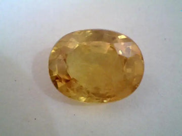 4.10 Ct Premium Grade Natural Bangkok Yellow Sapphire,Pukhraj