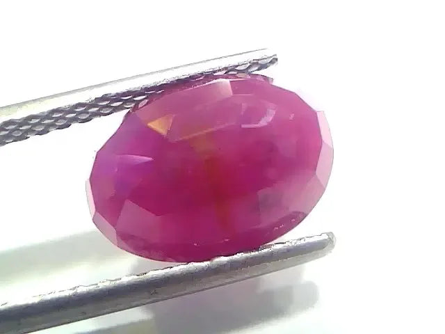 4.19 Ct Certified Unheated Untreated Natural New Burma Ruby Manik Stone - Venus Gems