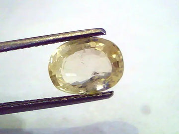 4.11 Ct Unheated Untreated Natural Ceylon Yellow Sapphire Pukhraj