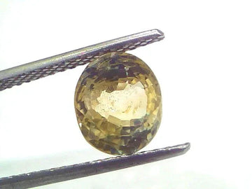 4.10 Ct GII Certified Unheated Untreated Natural Ceylon Yellow Sapphire - Venus Gems