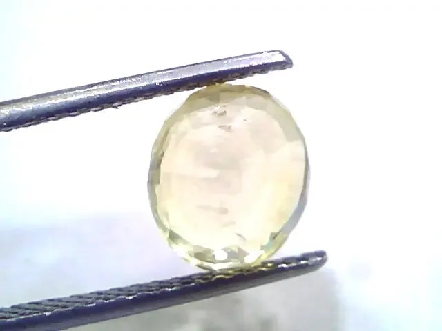 4.10 Ct IGI Certified Unheated Untreated Natural Ceylon Yellow Sapphire - Venus Gems