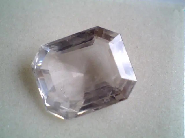 4.11Ct Emerald Cut Unheat Untreat Ceylon Natural White Sapphire