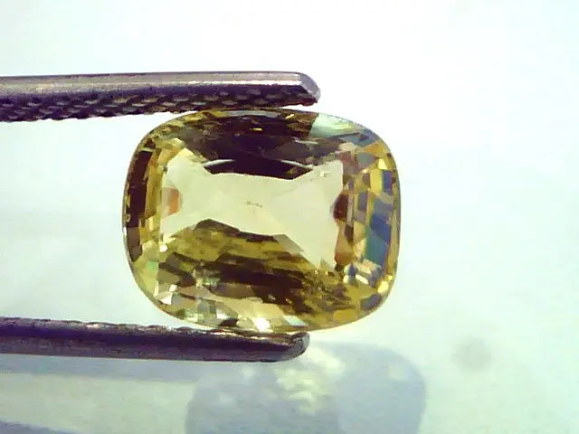 4.11 Ct Unheated Untreated Natural Ceylon Yellow Sapphire A++