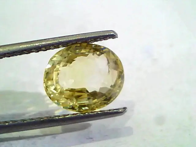4.12 Ct 6.9 Ratti Unheated Untreated Natural Ceylon Yellow Sapphire