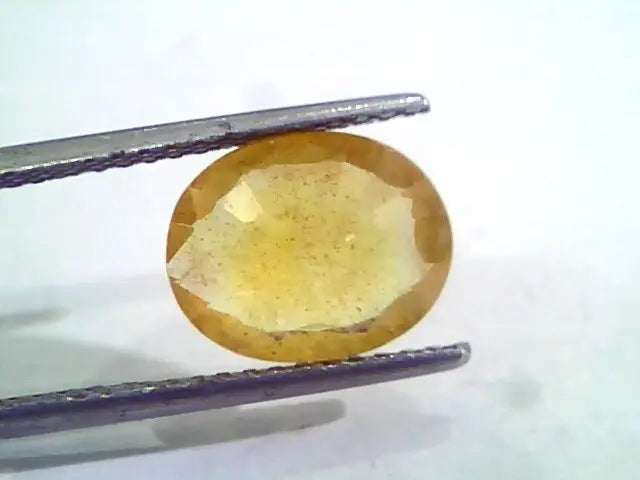 4.12 Ct Natural Yellow Sapphire Pukhraj Jupiter Gemstone(Heated)