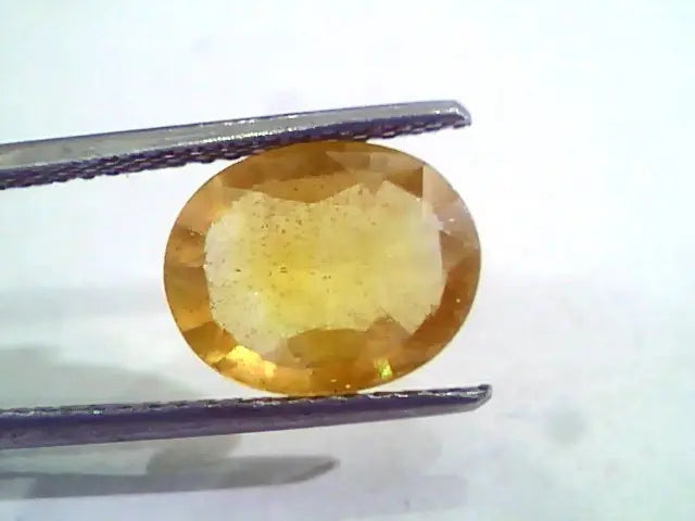 4.12 Ct Natural Yellow Sapphire Pukhraj Jupiter Gemstone(Heated)
