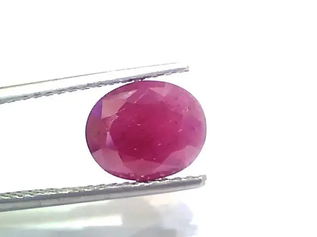 4.14 Ct Certified Unheated Untreated Natural New Burma Ruby - Venus Gems