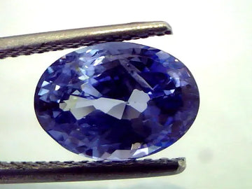 4.14 Ct Unheated Jammu/Kashmir Origin Blue Sapphire *IGI Certified*