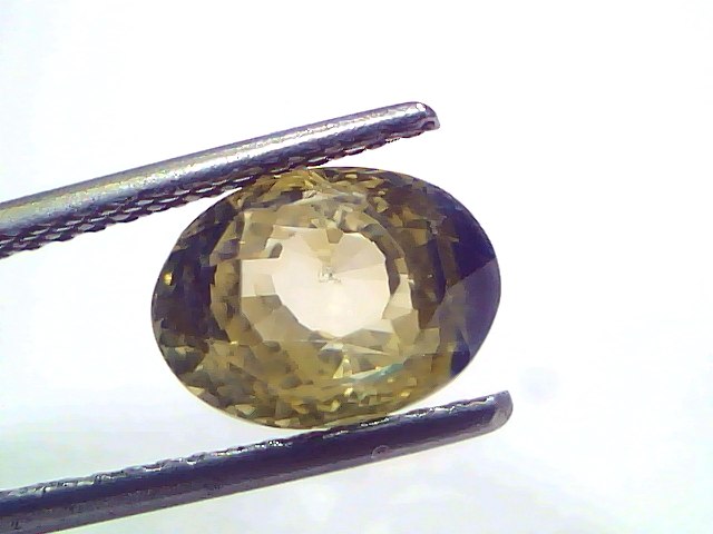 4.14 Carat 4.54 Ratti IGI Certified Yellow Blue Pitambari Sapphire Pukhraj