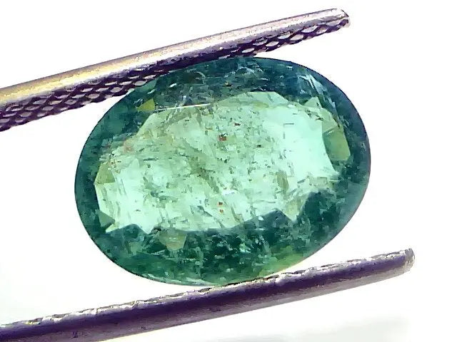 4.16 Ct Certified Untreated Natural Zambian Emerald Gemstone Panna