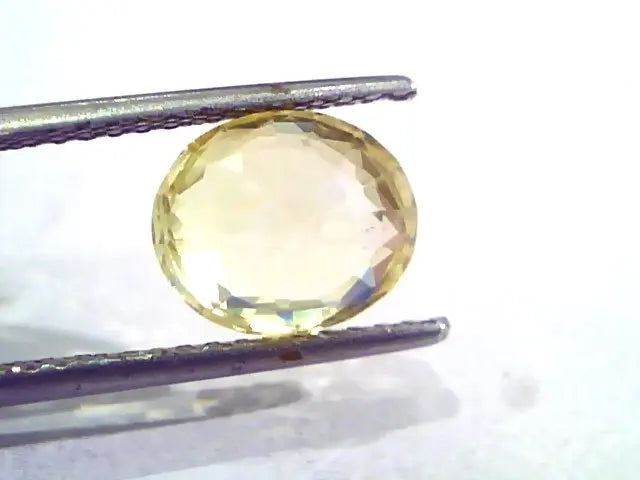 4.16 Ct IGI Certified Unheated Untreated Natural Ceylon Yellow Sapphire