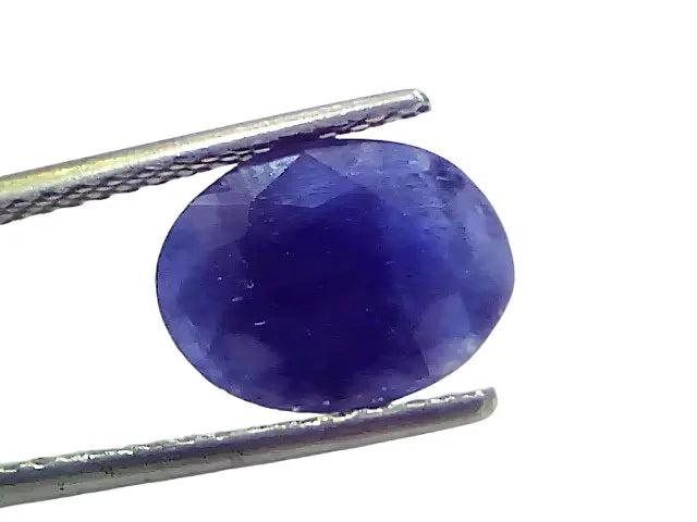 4.13 Ct Certified Unheated Untreated African Blue Sapphire Neelam Stone